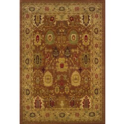 Ellington Rust/Gold Traditional Area Rug (5'3 x 7'6)