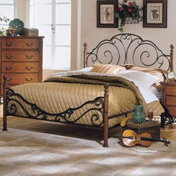 LeAnn Bronze Metal Full-size Poster Bed
