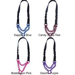 Platinum Pets Black Braided Leather 21-inch Martingale Collar