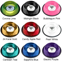 Platinum Pets 24-ounce Embossed Non-tip Dog Bowl