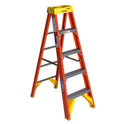 Werner Five-foot Orange Fiberglass Stepladder