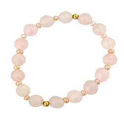 Junior Jewels Children's Pink Freshwater Pearl Bracelet (6 mm)