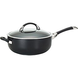 Circulon Symmetry Hard-anodized Nonstick 6-quart Covered Chef Pan