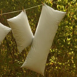 Ticking Stripe Goose Down/ Feather Blend Body Pillow 