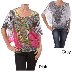 Tabeez Thin Sweater Rhinestone Top