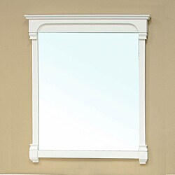 Olivia Antique White Bathroom Vanity Mirror