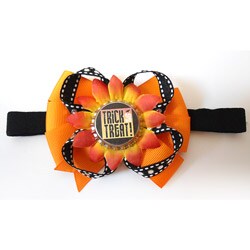 Lil Sweety's Bowtique Trick or Treat Halloween Headband
