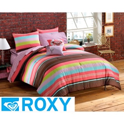 Roxy Summer Stripe Queen-size 9-piece Bed in a Bag with Sheet Set