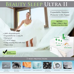 Bed Bug Waterproof Expandable to 20-inches King-Size Mattress Cover