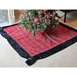 Christmas Plaid Tree Skirt by Selections by Chaumont