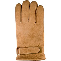 Isotoner Men's Large Chestnut Suede Gloves