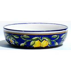 Citronique Design Ceramic 12-inch Serving Bowl (Tunisia)