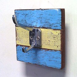 Recycled Wood Single Coat and Hat Hook (Thailand)