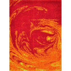 Cantebury Fire Shag Rug (3'9 x 5'6)