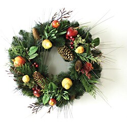 Good Tidings 24-inch Australian Pine Wreath
