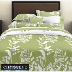 City Scene Tokyo Leaf 3-piece Full/ Queen-size Comforter Set