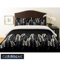 City Scene Gathering 3-piece Full/ Queen-size Duvet Cover Set