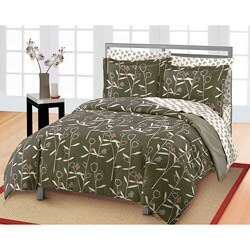 Tulip 7-piece Queen-size Bed in a Bag with Sheet Set
