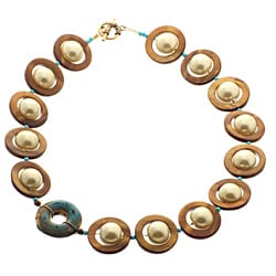 Goldtone 'Pearls of Wisdom' Necklace (USA) | Overstock.com