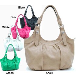 Dasein Faux Leather Hobo Bag