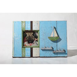 Boat Wood Sailboat Picture Frame (Thailand)