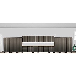 21-piece 24-gauge Grey 28' Cabinetry Set