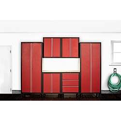 7-piece 24-gauge Red 9'4 Cabinetry Set
