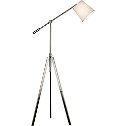 Acton 65-in Brushed Steel Floor Lamp