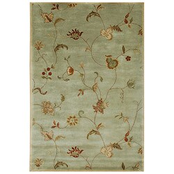 Hand-tufted 'Diana' Green Wool Rug (2' x 3')