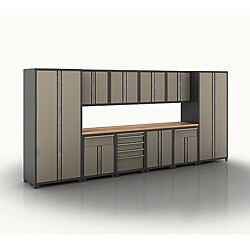 Professional Series 18-gauge Taupe 12-piece Pro Series Cabinet Set