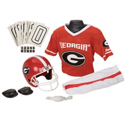 Franklin Sports Georgia Youth Football Helmet and Uniform Set