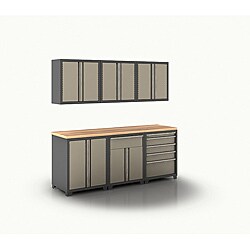 Professional Series 18-gauge Taupe 7-piece Pro Series Cabinet Set