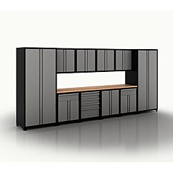 Professional Series 18-gauge Grey 12-piece Pro Series Cabinet Set