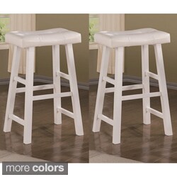Montana 29-inch White Barstools (Set of 2)