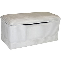 Magical Harmony Kids Ivory Chenille Deluxe Toy Box