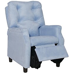 Magical Harmony Kids Light Blue Microfiber Deluxe Recliner
