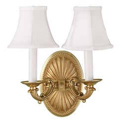 World Imports 2-Light French Gold Wall Sconce