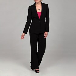 Tahari Women's Black Belted Pant Suit