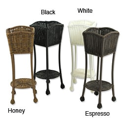 Wicker Lane Outdoor Resin Wicker Planter Stand