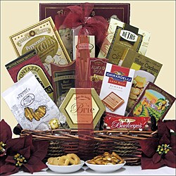 Holiday Wishes Christmas Holiday Gourmet Gift Basket