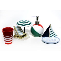 Ocean Beach 4-piece Bath Accessory Set