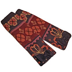 Muk Luks Women's Flower Fairisle Fingerless Gloves