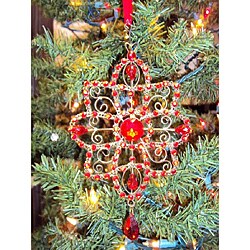 Selections by Chaumont Red Crystal Star Holiday Ornaments (Set of 2)