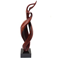 Abstract Swirl 36-in Table Sculpture Decor