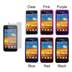 Samsung Galaxy S2 Sprint Epic 4G Touch Silicone Case and Screen Protector