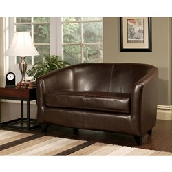Abbyson Living Montecito Bicast Leather Loveseat