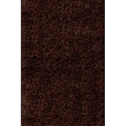 Handmade Posh Chocolate Brown Shag Rug (5' x 7')