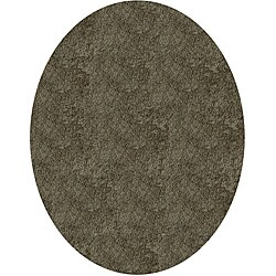 Handmade Posh Grey Round Rug (4' x 4')