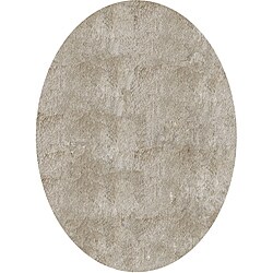 Handmade Posh Shag Champagne Rug (4' x 4')