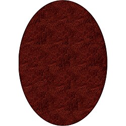 Hand-Tufted Posh Shag Brick Red Rug (4' x 4')